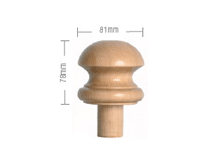 Half newel cap