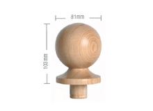 Half newel cap