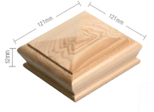 Half newel cap