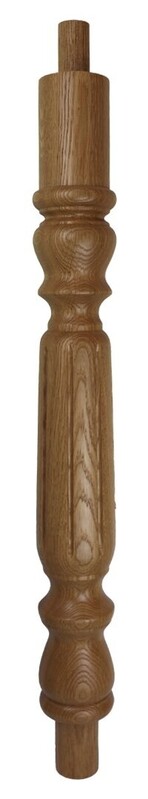 Fluted Grecian Post For Continuous Rail 675mm Long
