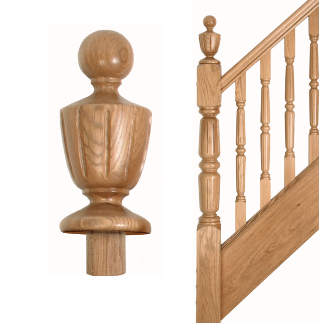 Fluted Grecian Newel Cap 