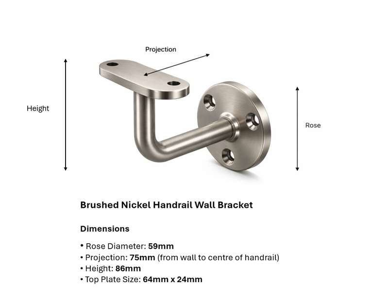 Brushed Nickel Wall Bracket