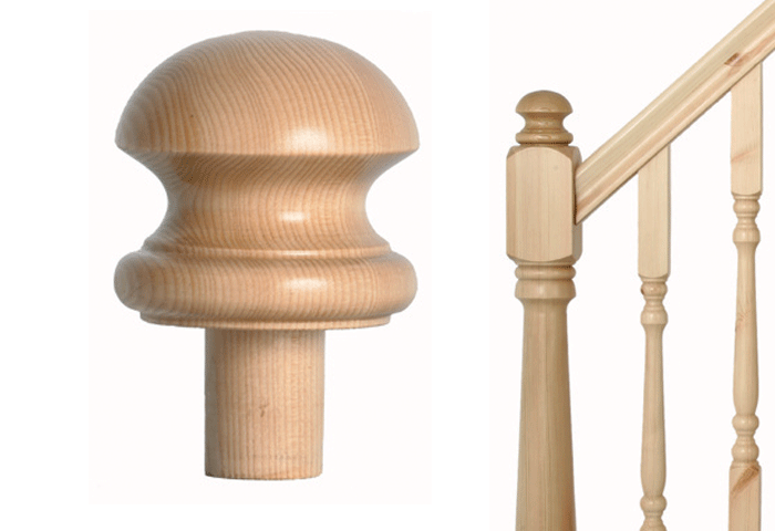 Mushroom Newel Cap 