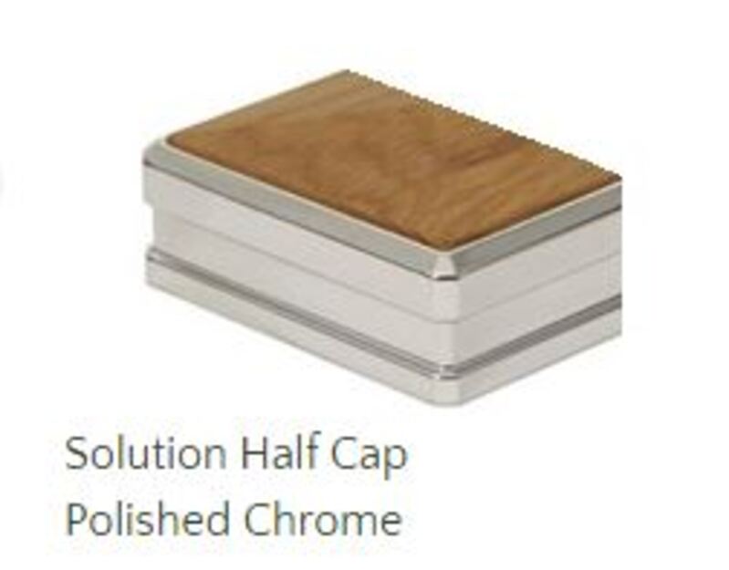 Chrome Half Newel Cap