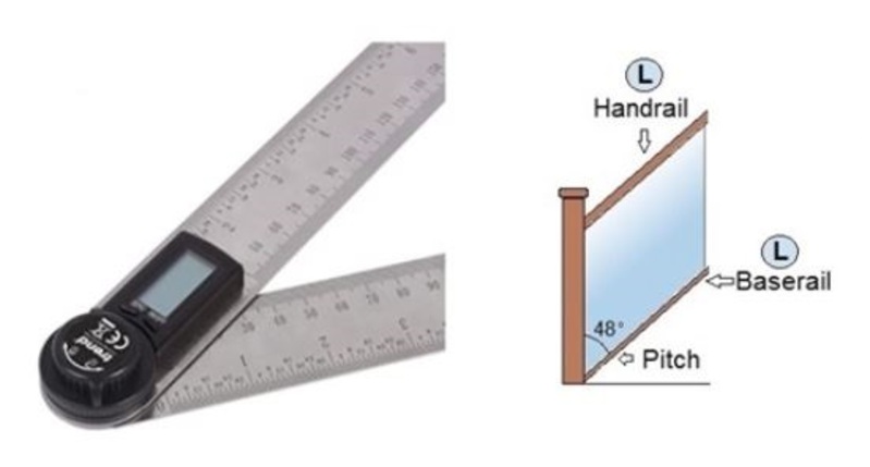 DIGITAL ANGLE PROTRACTOR 30CM