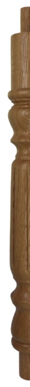 Half Fluted Grecian Post For Continuous Rail 675mm Long
