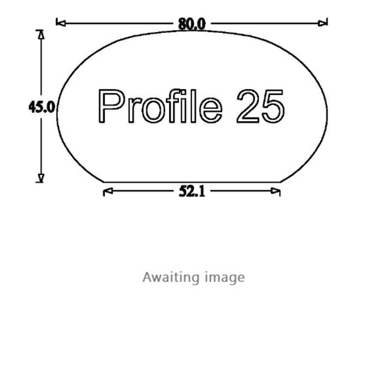 Profile Handrail No. 25 Horizontal 90 Degree Cap Turn