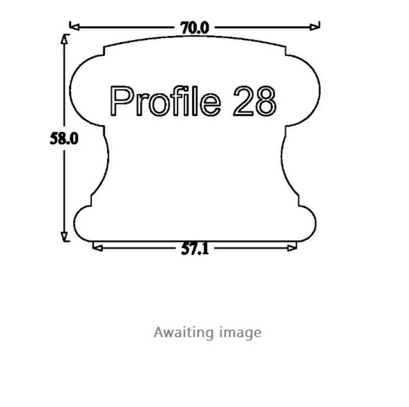 Profile Handrail No. 28 Horizontal 90 Degree Turn Cap 