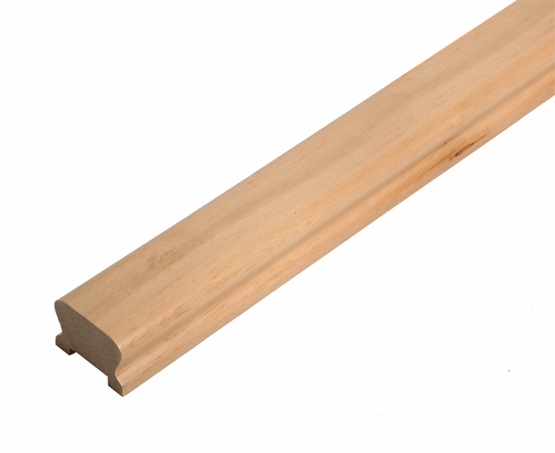 Low Profile Handrail 32mm Groove 1.2m Long, includes Infill Spacers
