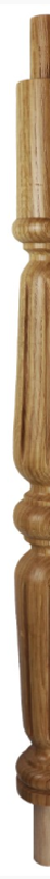 Half Fluted Grecian Post  For Continuous Rail  675mm Long