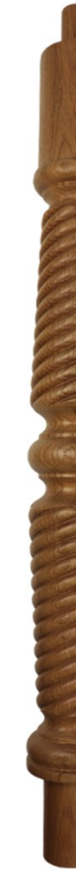 Half  Grecian Twist Post  For Continuous Rail  675mm Long