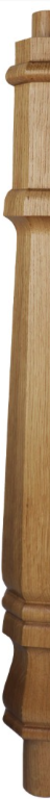 Half Octagonal Post For Continuous Rail 675mm Long