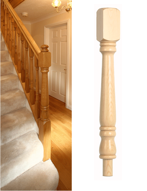 Midland Stairparts - Our stair parts - Stair Newel Posts