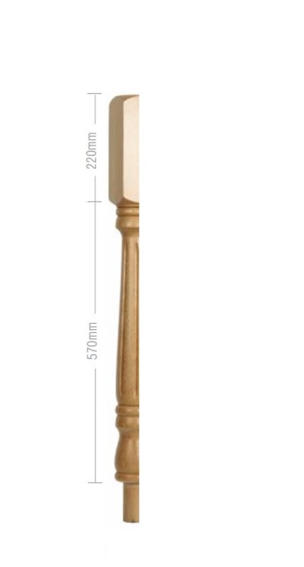 Half Fluted Georgian Post 