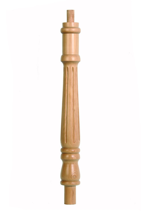 Fluted Georgian Post For Continuous Rail 675mm Long