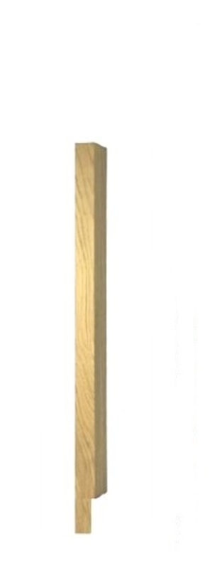 Half Square Newel Post + Peg