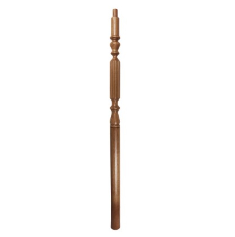 Reeded Volute Newel Post