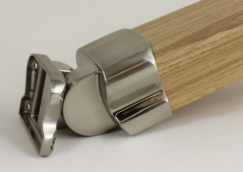 LHR Low Profilel Handrail Brushed Nickel Connector