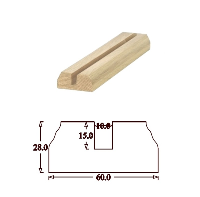 TBR Traditional Baserail (63mm x 28mm) 10mm Groove for Glass