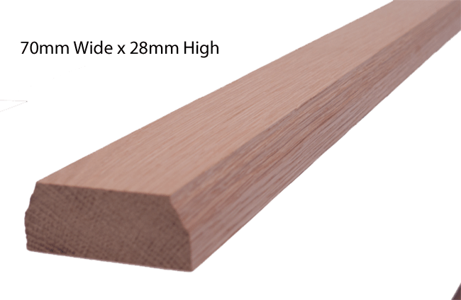 Traditional Baserail 70mm Wide Ungrooved 1.8m Long