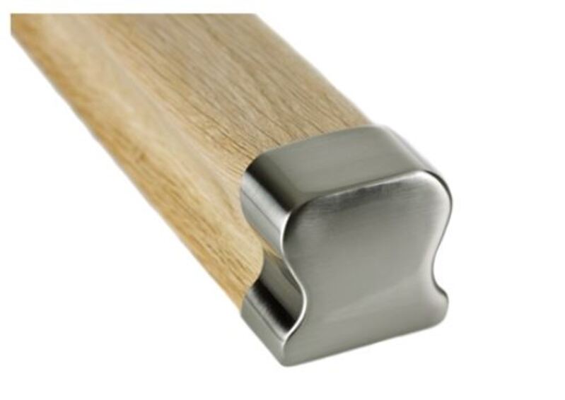 Traditional Handrail End Cap - Brushed Nickel