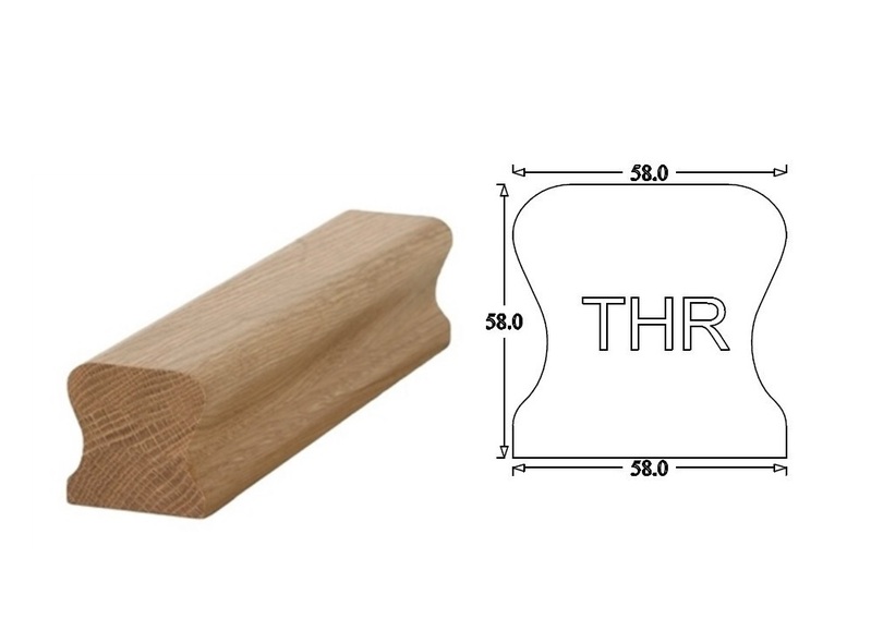 THR Traditional Handrail (58mm x 58mm) Ungrooved