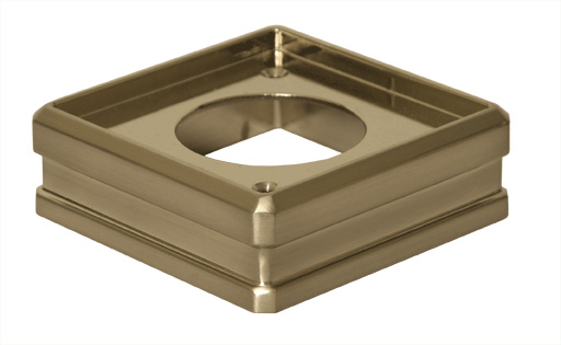 Brushed Nickel Newel Base Connector