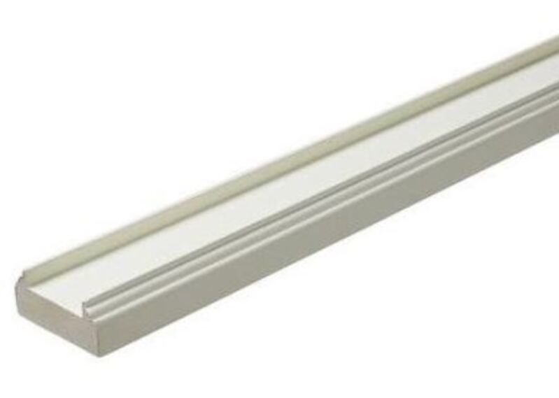 White Primed TBR Traditional Baserail - 32mm groove for Spindles
