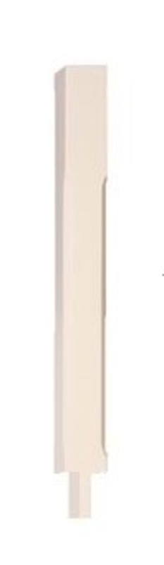 White Primed Stop Chamfered Post 220mm head + 50mm Peg