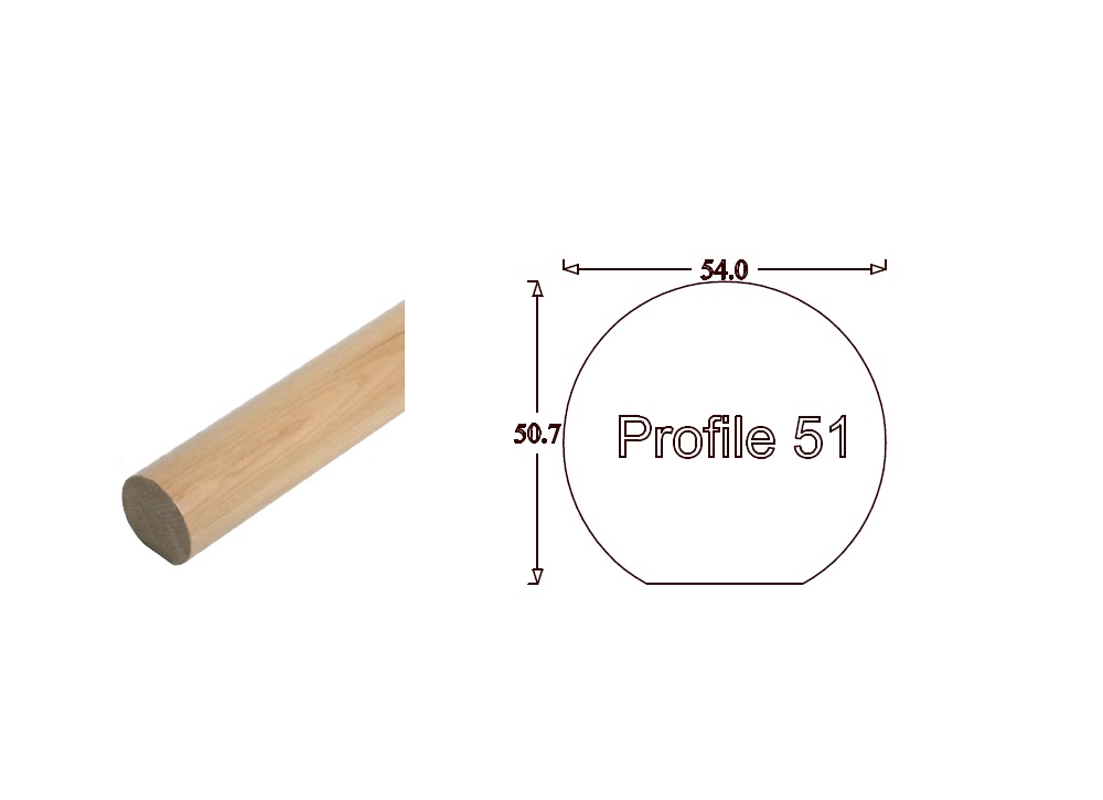 Mopstick 54mm Diameter Flat Bottom 90 Degree Horizontal Turn