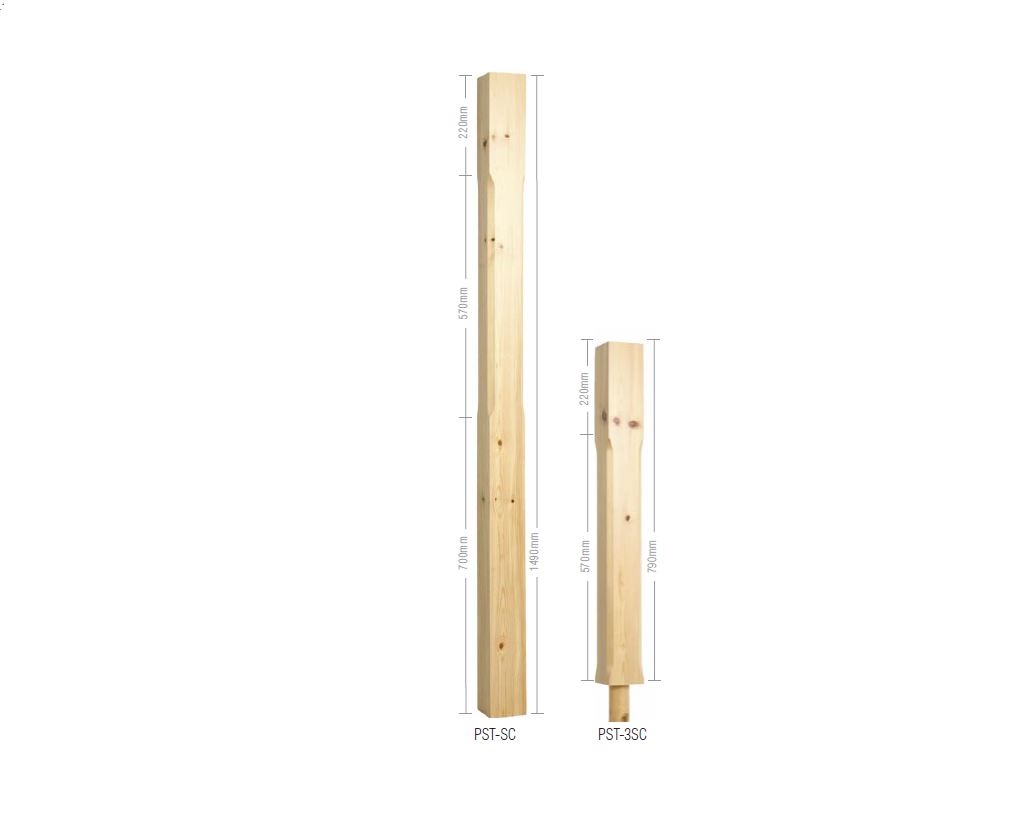 Stop Chamfered Post + 38mm Peg