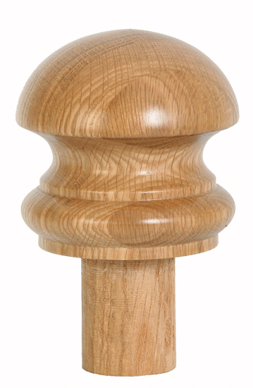 Half Mushroom Newel Cap 